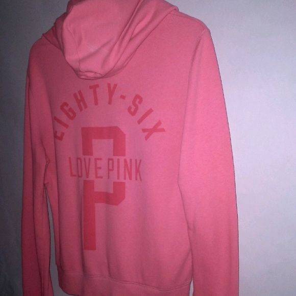 Pink Victoria secret hooded sweatshirt jacket - Picture 6 of 8